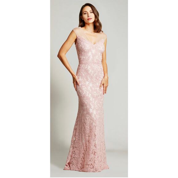 chinese dress ladies Covina Embroidered High-Low Illusion Dress-CRBEN-2